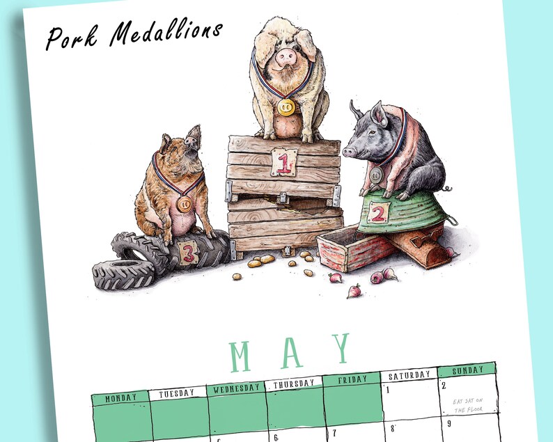 Wild Bites Calendar 2023 Animals Calendar Funny Calendar - Etsy UK