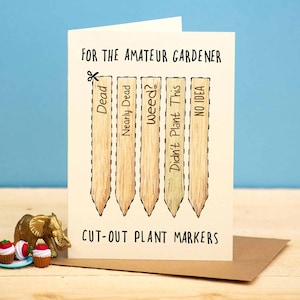 Amateur-Gärtner-Karte – Gärtner-Karte – lustige Gartenkarte – Zuteilungskarte