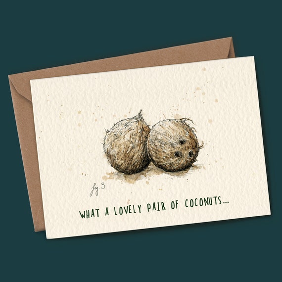 wallpapers Cute Coconut Puns coconuts card dating cards funny pun birthday card punny cards