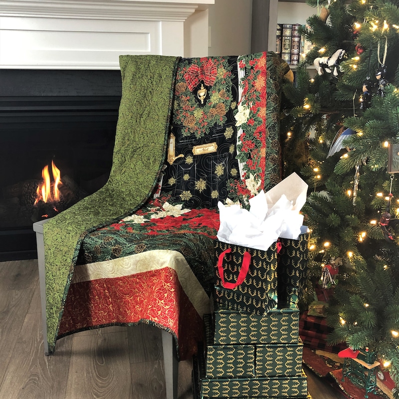 Quilted Holly Wreath Pattern Etsy