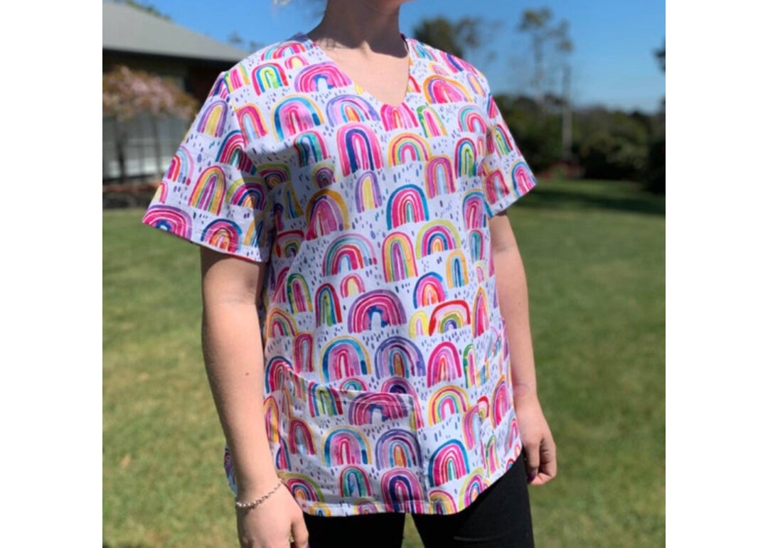 Scrubs Top for Nurses Doctors Healthcare Workers Paediatric Etsy