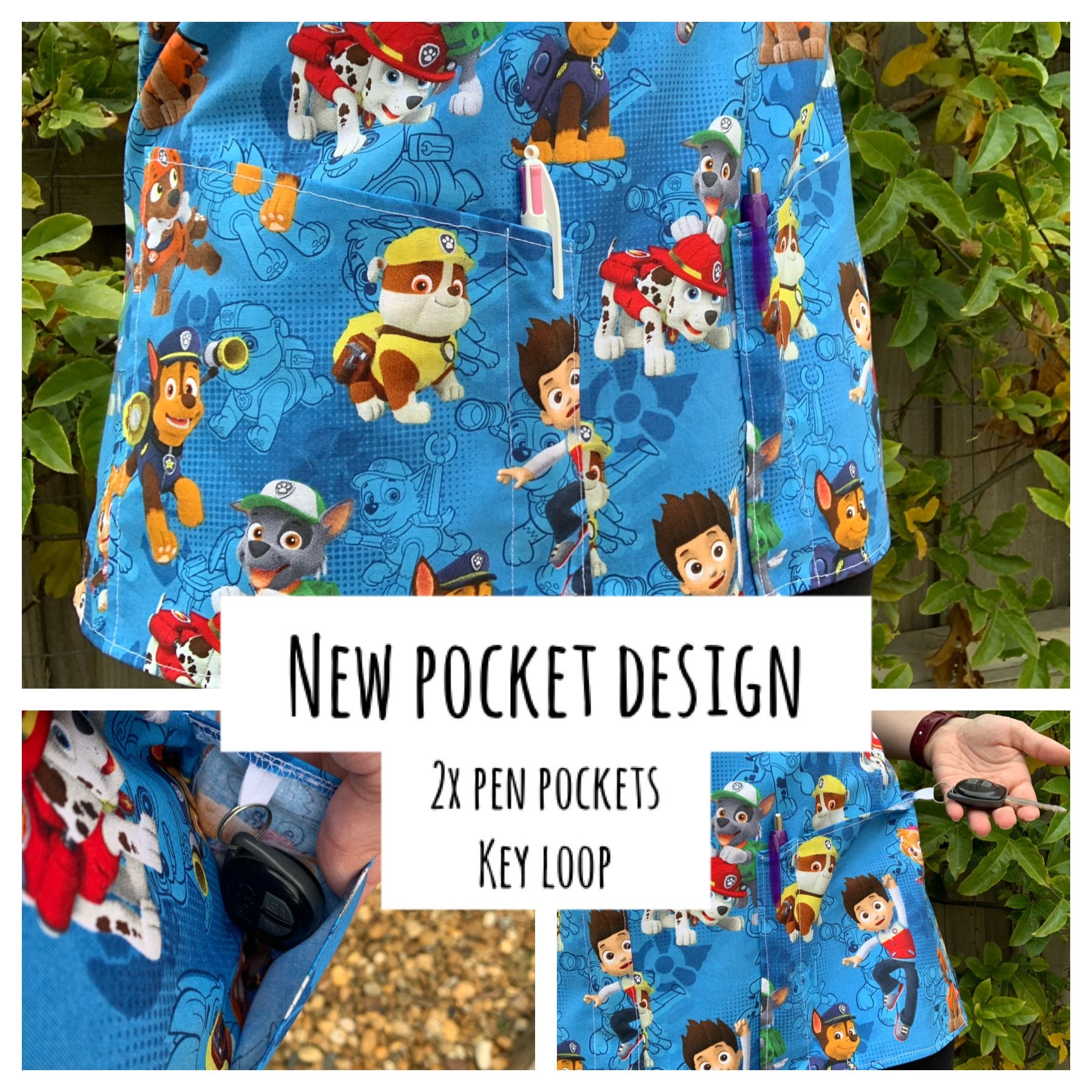 Scrubs Top for Nurses Doctors Healthcare Workers Paediatric Etsy