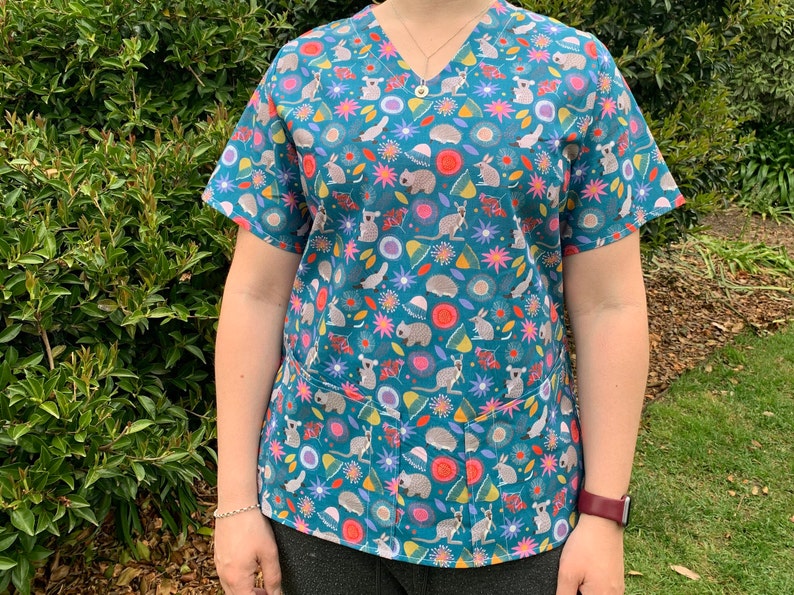 Scrubs Top for Nurses Doctors Healthcare Workers Paediatric Etsy