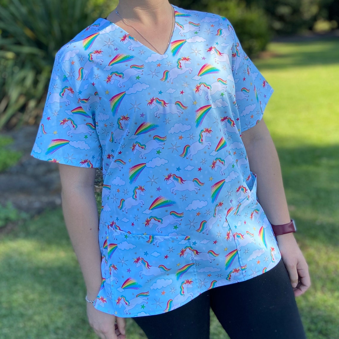 Scrubs Top for Nurses Doctors Healthcare Workers Paediatric Etsy