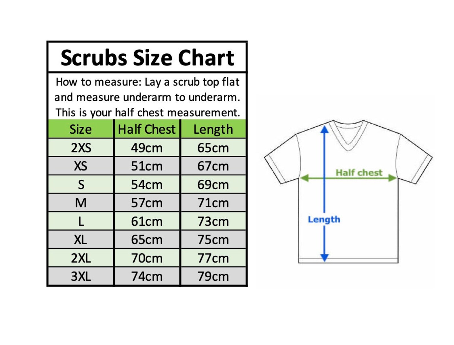 Scrubs Top for Nurses Doctors Healthcare Workers Paediatric Etsy