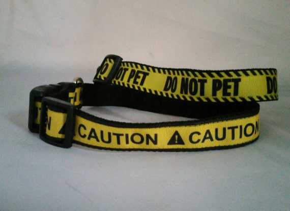 AllPawstive - Caution, Do Not Pet, Service Dog, I Am Deaf Dog Collars