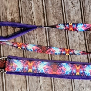 Laisse largage rapide Fast Cat -Galaxy- Laisse de sport Lure Coursing Sight, bordée Minky avec nom en option- NOUVEAU DESIGN !