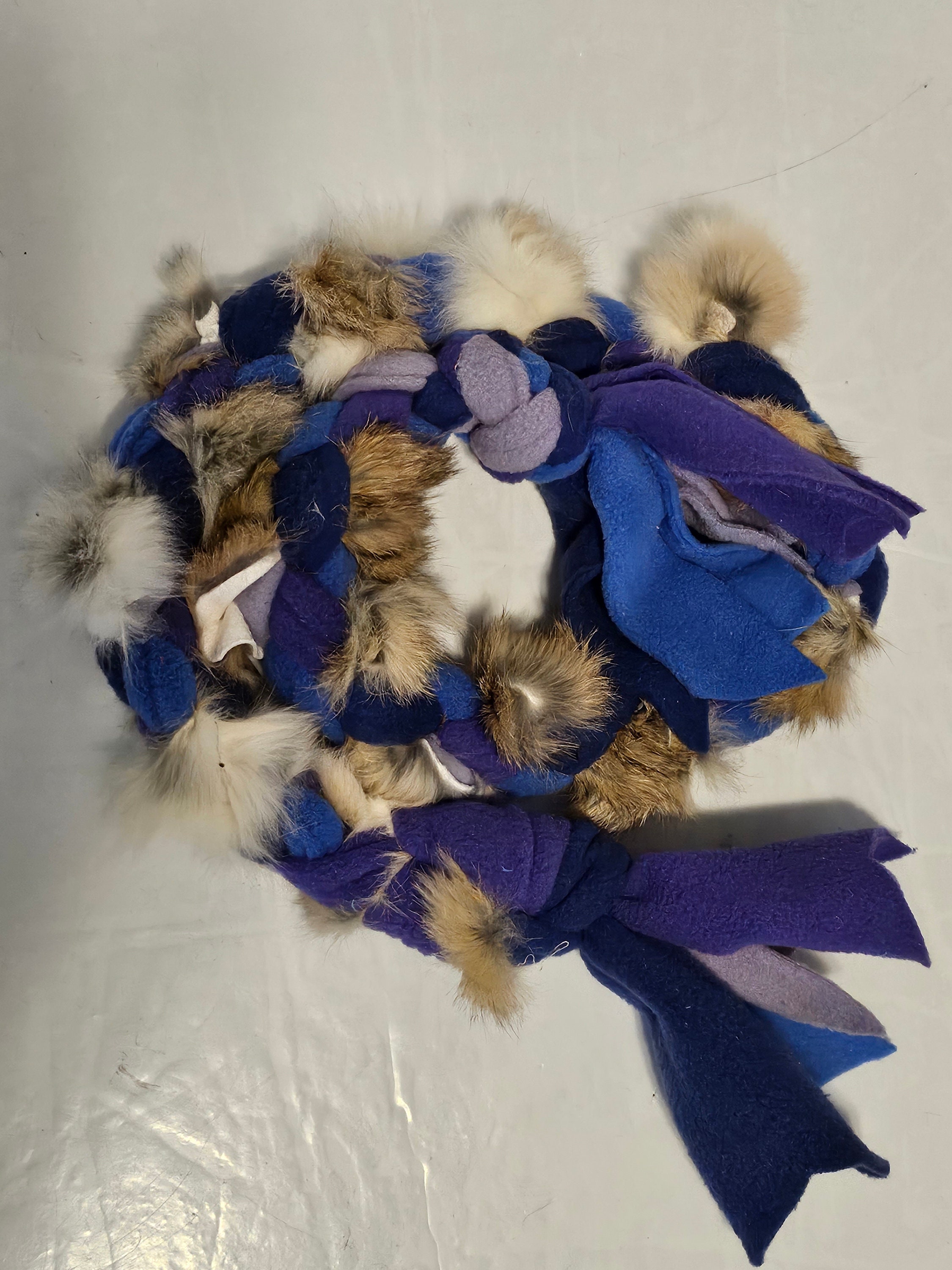 treatürself Bunny fur cableknit cardigan cozy bunny ❄️ this bunny is wearing a trapper hat and a striped