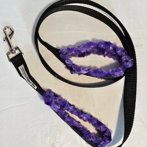 Traffic Handle Leash, Lined Handle Traffic Lead, Choose your color combination, variety of webbing and minky. 5&#39; long dog leash, 2 handles