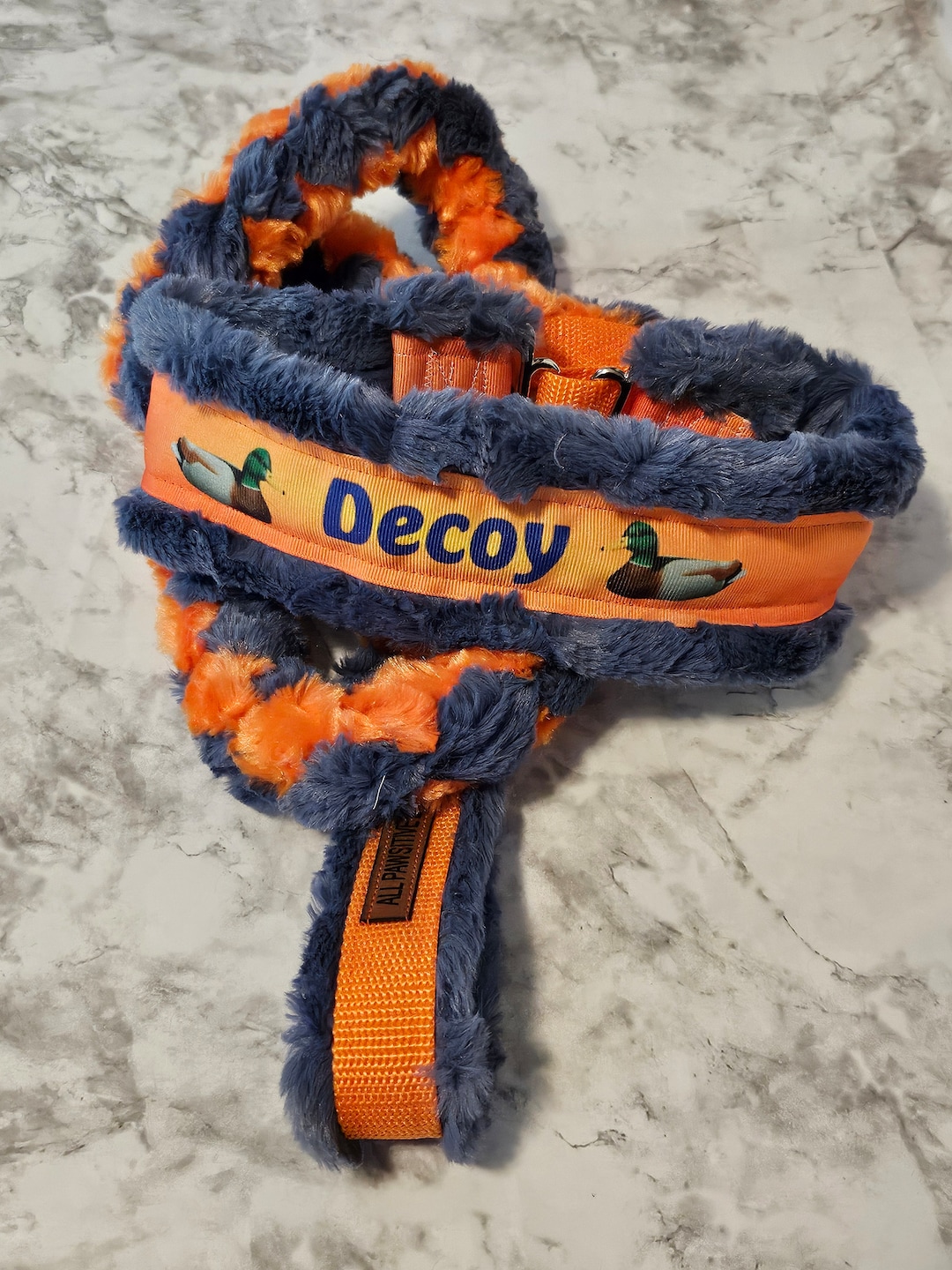 Custom Minky and Fleece Ring Lead With Tug Will Not Fade, Fray or Peel