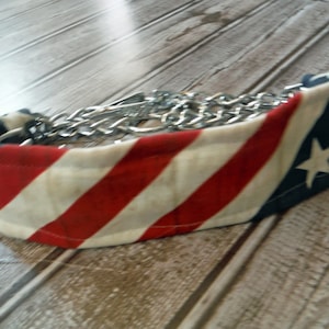 Heavy Duty Prong Collar Cover-Canvas Prong Collar Cove-Patriotic Prong Collar Cover - Red White and Blue Pinch Collar Cover - Made to Order