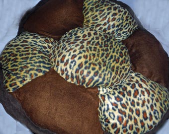 Brown and Leopard Flexi Bed - Medium - 36"