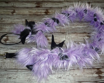 Faux Fur or Rabbit Fur Tug Lead, appx 5&#39; long, Colorful Tug Lead, Ring Lead, Agility Lead, Safe & Secure tug lead for dogs!  UPDATED
