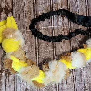 Double Duty Bungie Rabbit Fur Tug - Perfect for the dog that has drive and for training drive! Now available in 2 sizes!