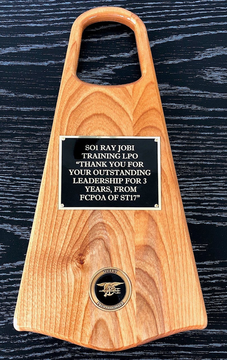 Navy Seal Fin Plaque Etsy