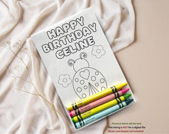 Custom Ladybug Coloring Kits Kids Party Favors
