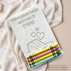 Have Your Cake And Eat TWO Coloring Kits Kids Party Favors