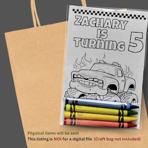 Custom Monster Truck Coloring pages Party Favors