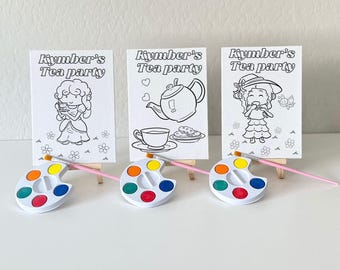 Custom Tea Painting Canvas Kits Kids Party Favors
