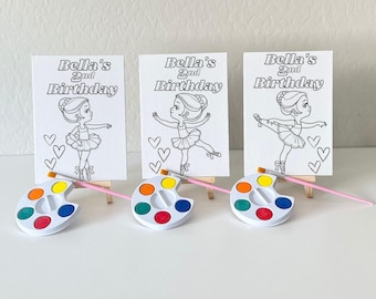 Custom Ballet Ballerina Painting Canvas Kits Kids Party Favors