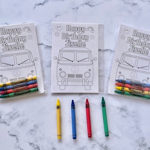 Custom Groovy Party Favors Coloring Sheets