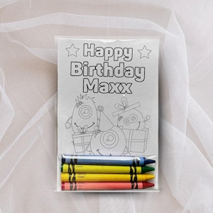 Custom Monsters Party Favors Coloring kits