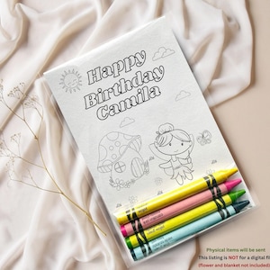 Custom Fairy Coloring Kits Kids Party Favors