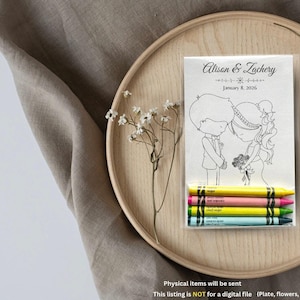Custom Wedding Coloring Kits Kids Party Favors Wedding Favors