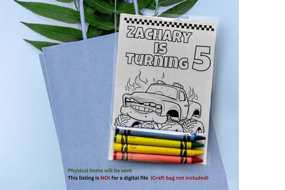Custom Monster Truck Coloring pages Party Favors