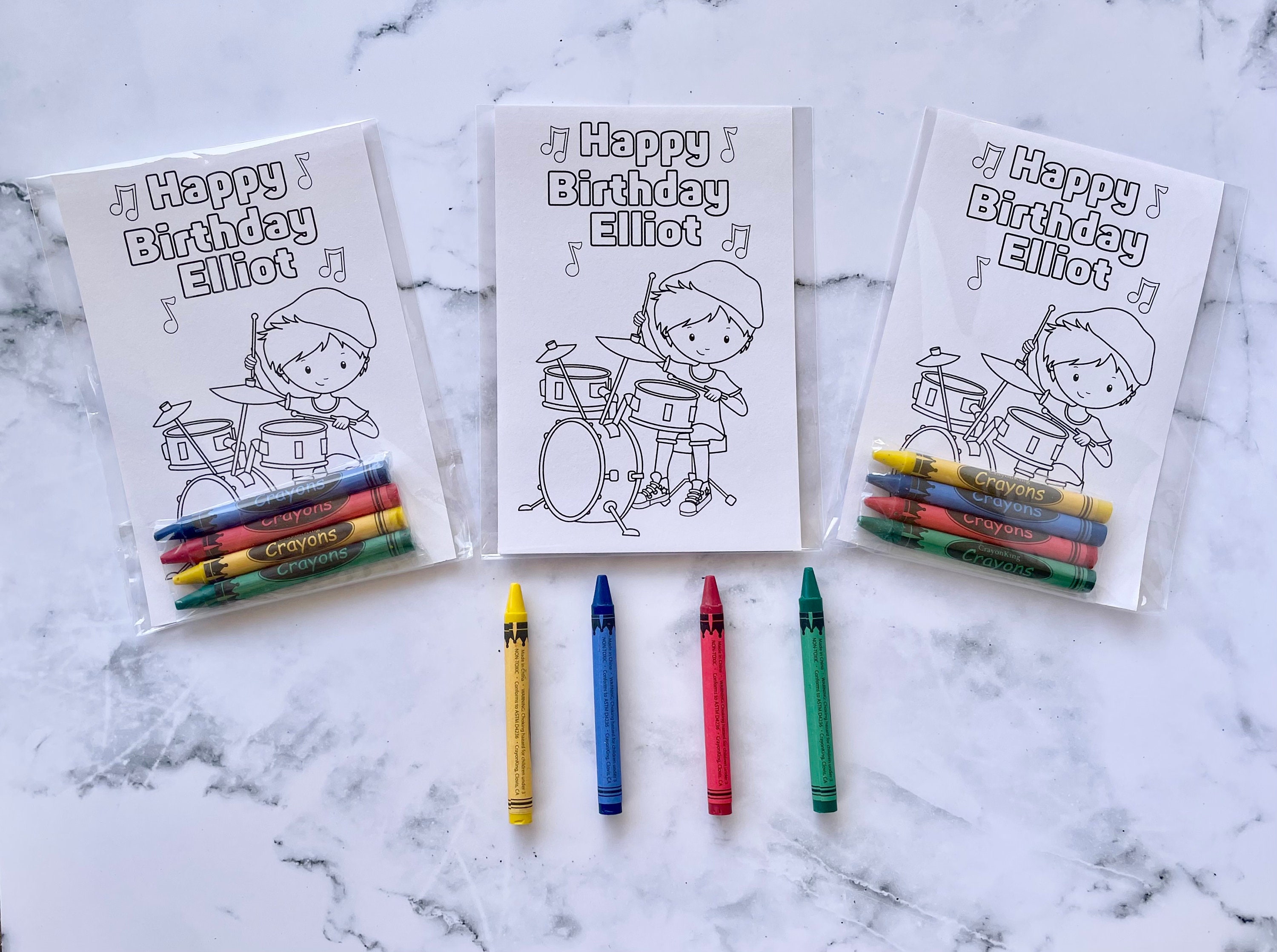 Kids Crayon Birthday Favor Gift, Rainbow Rock Crayons Easter Basket Filler,  Bag of 15 Mini Rainbow Rock Recycled Crayons, Kids Art Present 