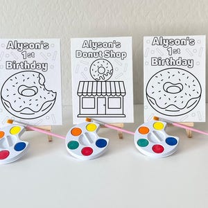 Custom Donut Painting Canvas Kits Kids Party Favors