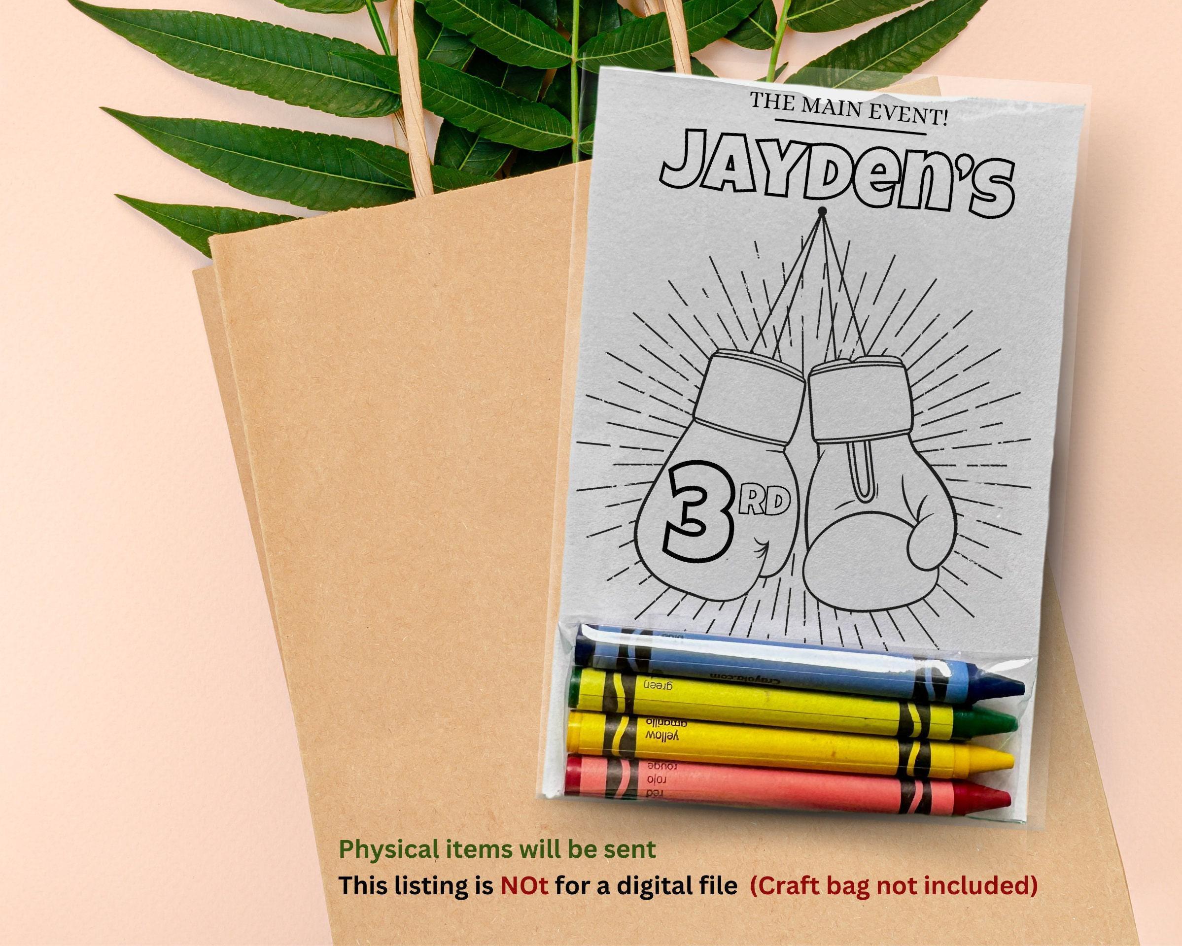 Custom Boxing Coloring Kits Kids Party Favors