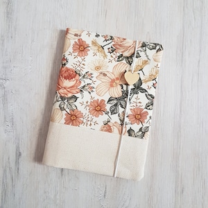 Moederpaspoorthoesje gepersonaliseerd met extra vak en naam / moederkind paspoorthoesje / katoen / vintage bloemen bloemen bloemen