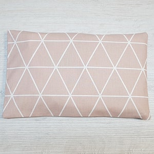 Cherry stone pillow personalized with name / rapeseed pillow / washable heat pad / cooling pad / grain pillow / geometric / pink