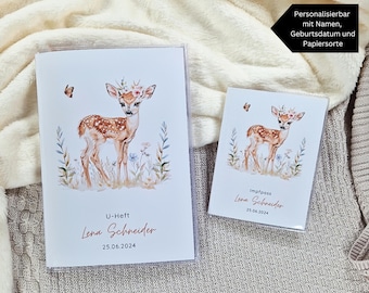 Portada personalizada para el libro de historial médico con nombre / portada para el registro de vacunación / portada para el registro de maternidad / portada para el historial médico / portada para el libro de exámenes / color beige