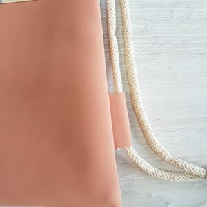 Gym bag personalized with name / children's gym bag / kindergarten gym bag / backpack / cotton / imitation leather / flamingo flowers image 8