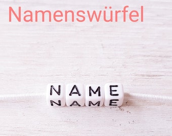 Namenswürfel für ein weiteres Wort bei Mutterpasshüllen oder U-Hefthüllen