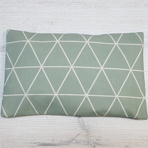 Cherry stone pillow customizable with name / rapeseed pillow / washable heat pad / cooling pad / grain pillow / geometric green