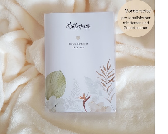 Custodia Passaporto Per Mamma In Feltro - Porta Libretto Maternità, Ecografie E Carte Vaccinazione, Regalo Per Donne Incinte (Grigio) - 2