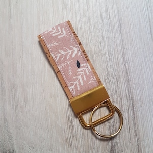 Lanyard, lanyard, key fob, cork, cotton fabric