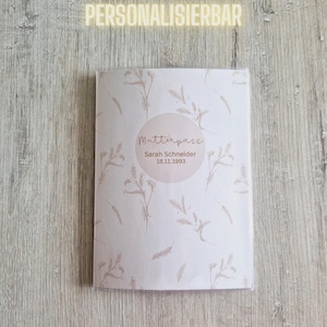 Maternity pass cover customizable with compartment + name / cover German maternity pass / protective cover maternity pass / dust cover / grasses