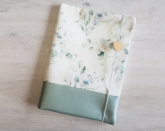 Funda personalizada para cartilla médica/cartilla de vacunación/cartilla de salud/cartilla de exámenes/algodón/piel sintética/eucalipto