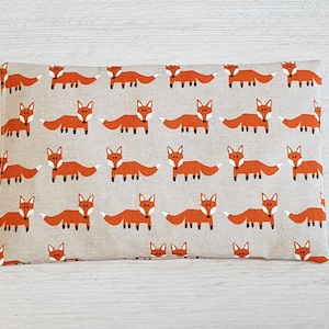 Personalized cherry stone pillow / rapeseed pillow / washable heat pad / cooling pad / grain pillow / fox