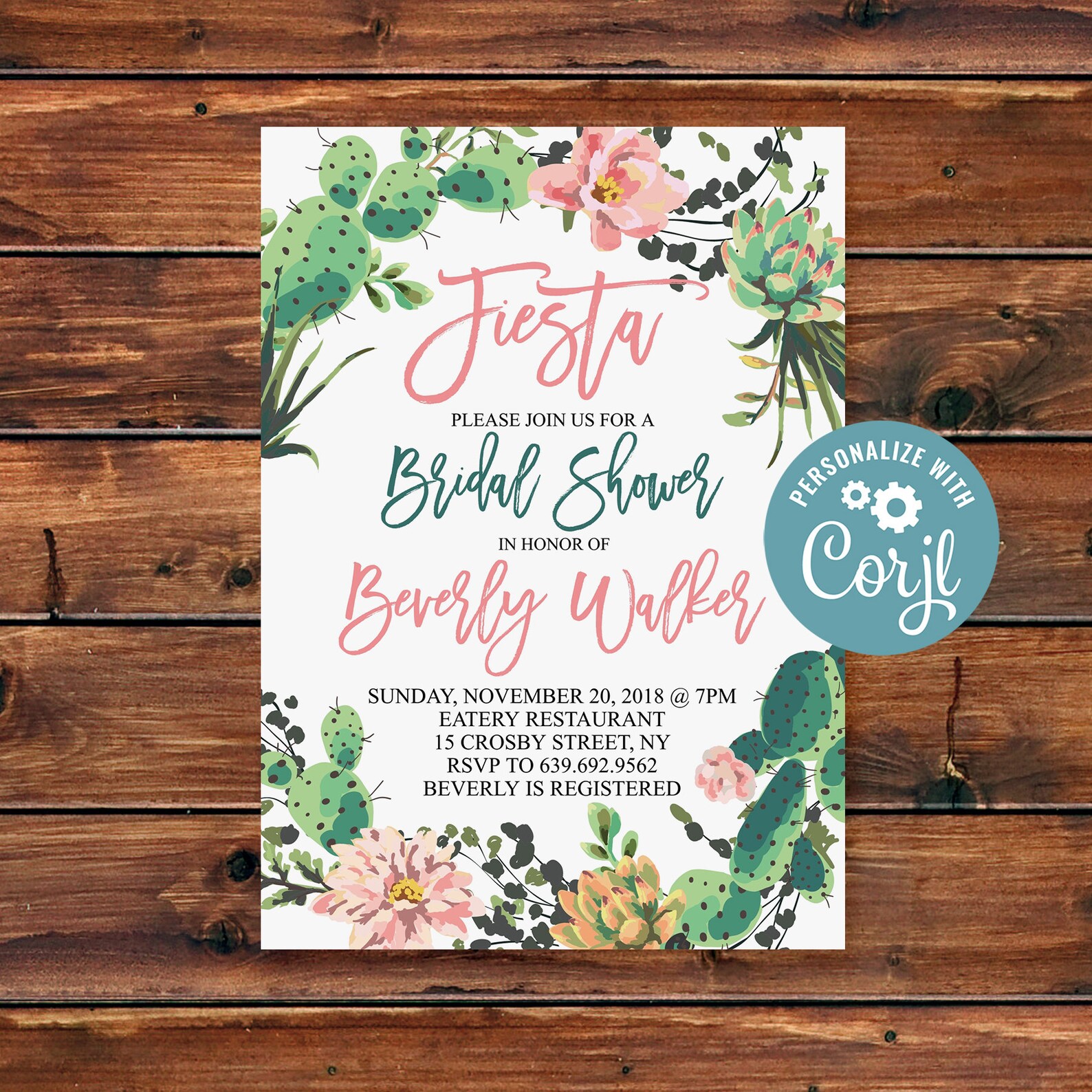 Fiesta Bridal Shower Invitation Mexican Bridal Brunch Etsy