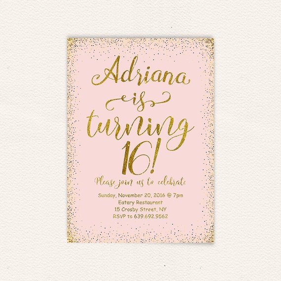 Awesome 33 Card Debut Invitation