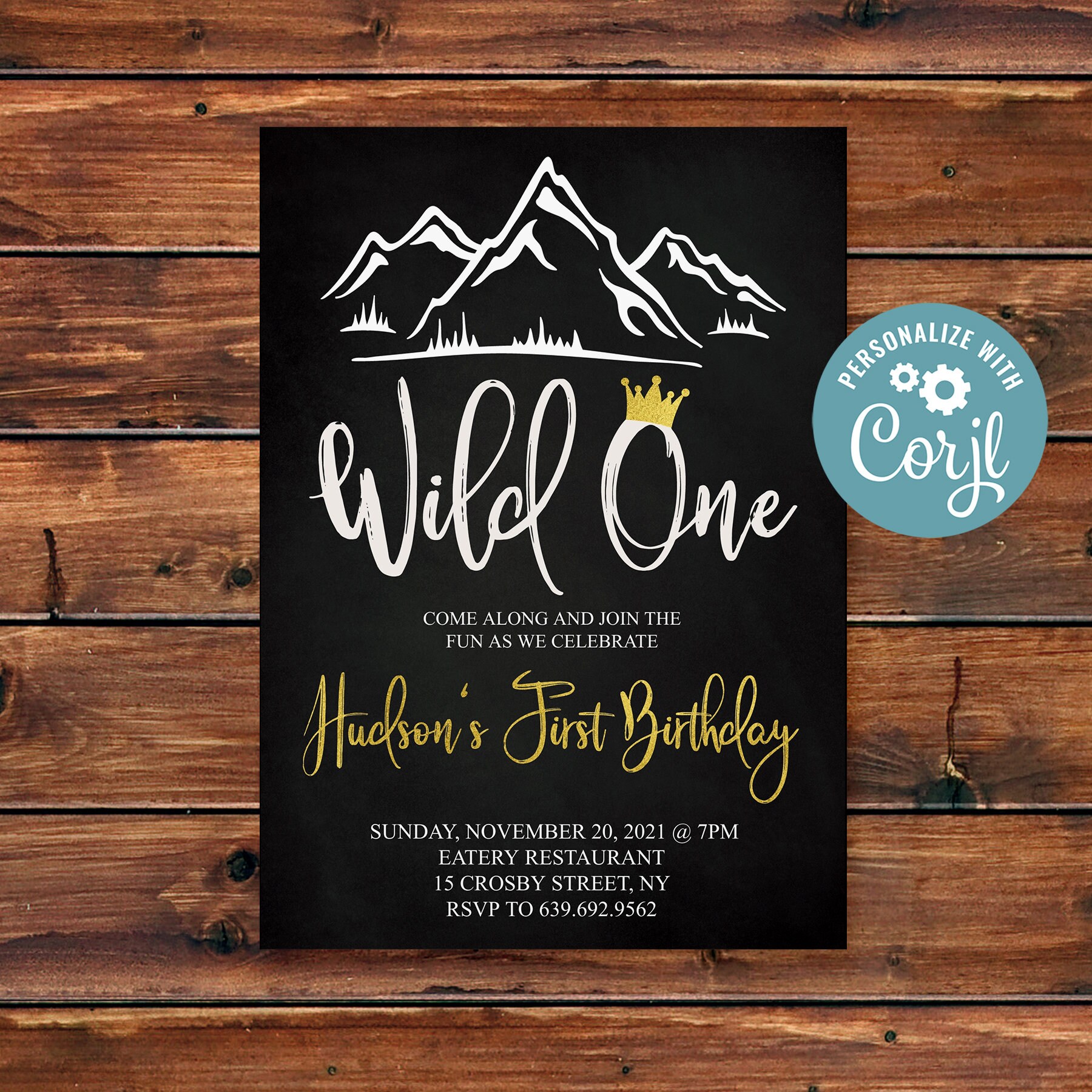 Editable Wild One Birthday Invitation Wild One Birthday Party Etsy