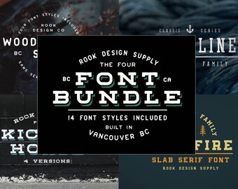 Font Bundle - Huge Savings - 14 Font Styles