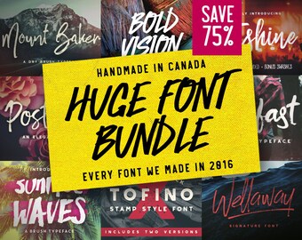 Font Bundle - Discount, Deal, Script, Bestsellers, Lettering, Brush Typeface, Wedding, Logo