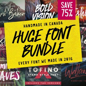 Font Bundle - Discount, Deal, Script, Bestsellers, Lettering, Brush Typeface, Wedding, Logo