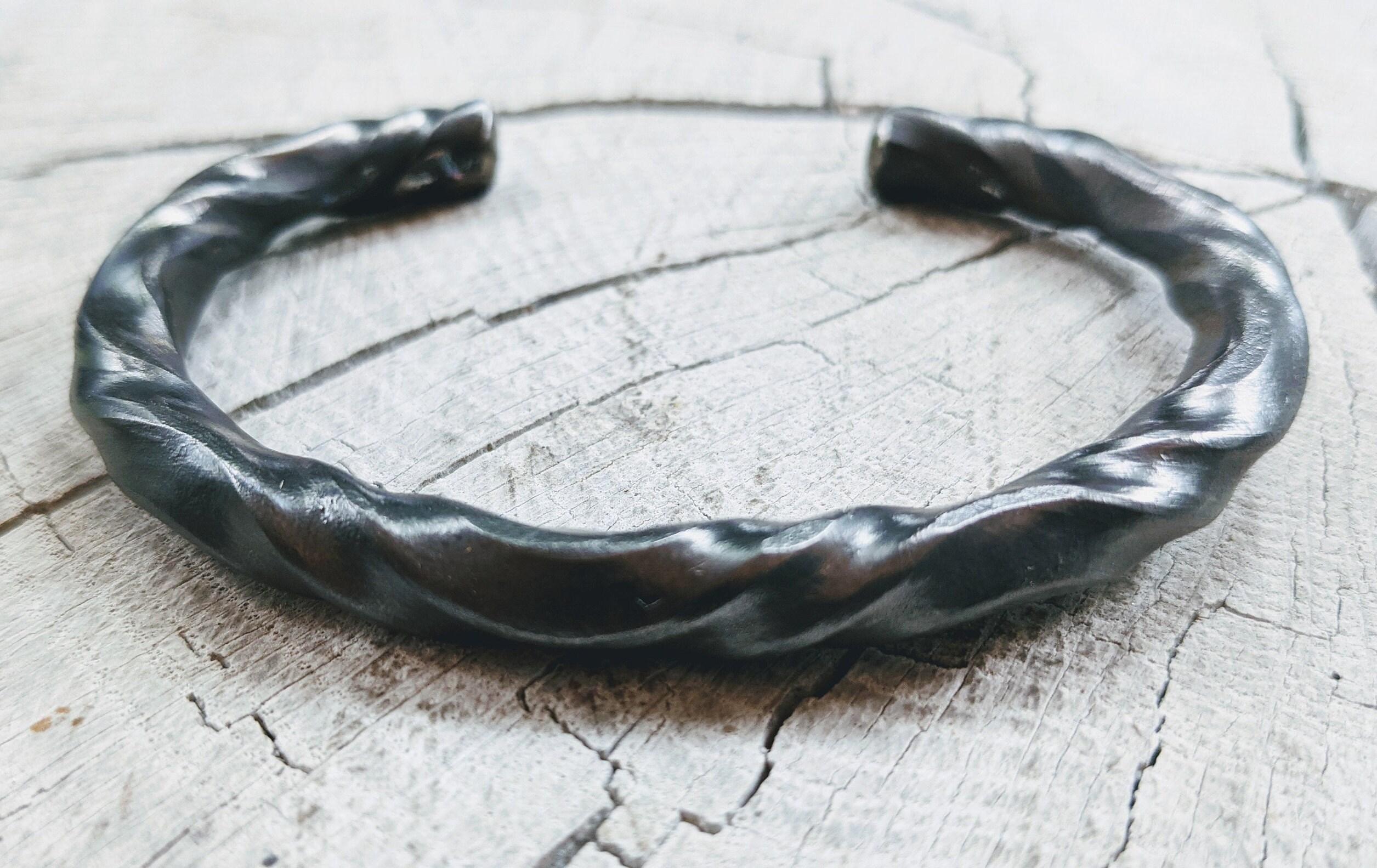 Twist Titanium Cuff Bracelet Men's Bracelet Men's Etsy